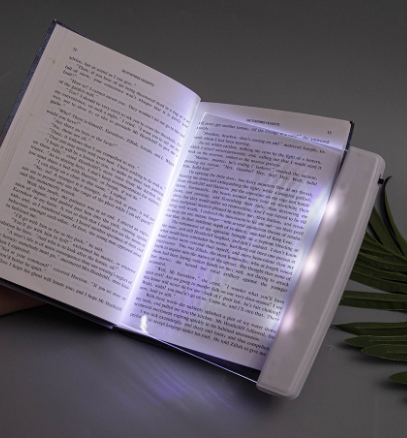 Adjustable LED Reading Light Panel with Eye Care and Acrylic Resin for Evening Book Sessions