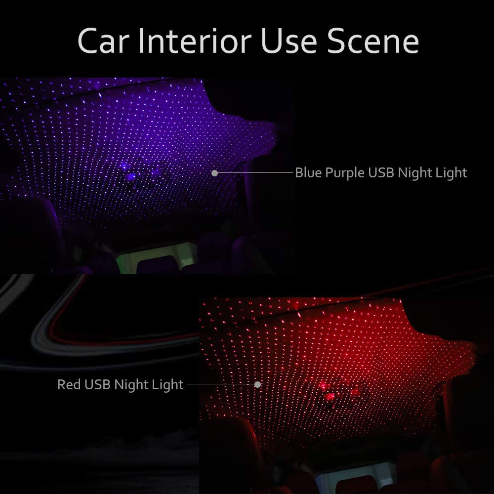Car Roof Star Projector: USB-Powered Galactic Night Light