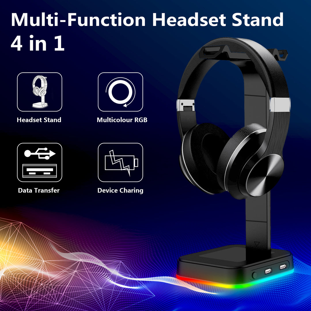 Adjustable RGB Gaming Headset Stand