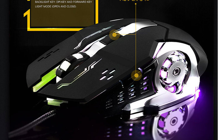 Mechanical Wired Gaming Luminous USB Gaming Mouse